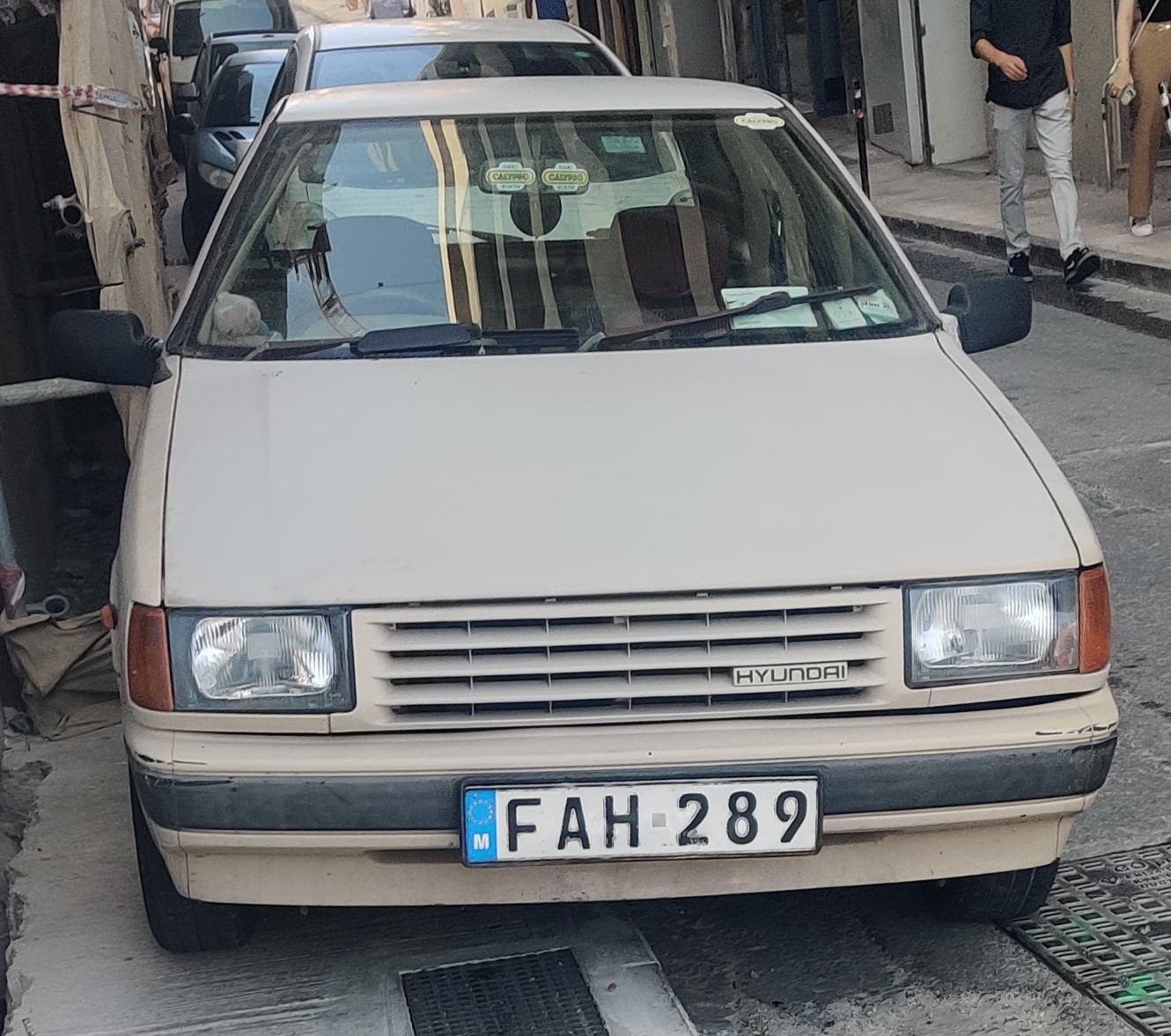 FAH 289, Hyundai Pony 3rd gen 3-door Hatch (X1; EU-market), 1985–1989