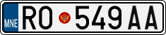 License plate of Montenegro, Trailers