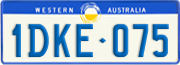 Western Australia, Regular plates