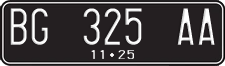 License plate of Indonesia, Regular plates