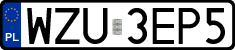 License plates of Poland, Regular car plates