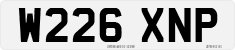 License plate of the United Kingdom, 1983 year system