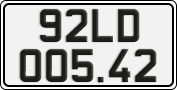 License plate of Vietnam, Specialty plates