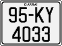 License plate of Ireland, Regular plates