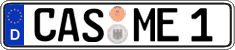 German license plate, Regular plates