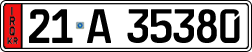 License plate of Iraq, 2022 year system