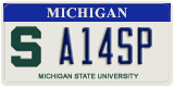 Michigan, Specialty plates (A12BC)