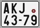 License plate of the Czech Republic, Motorcycles (1960)