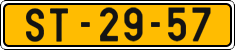 License plate of the Czech Republic, Commercial vehicles (1960)