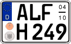 German license plate, Seasonal plates