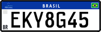 License plate of Brazil, Private owners (Mercosul)