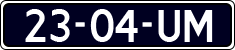 License plate of the Netherlands, Cars