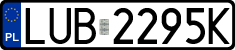License plates of Poland, Regular car plates