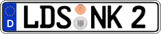 German license plate, Regular plates