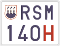 License plate of San Marino, Oldtimers (123)