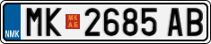 License plate of North Macedonia, Regular plates (2012)