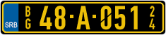 License plate of Serbia, Diplomatic