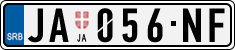 License plate of Serbia, Cars