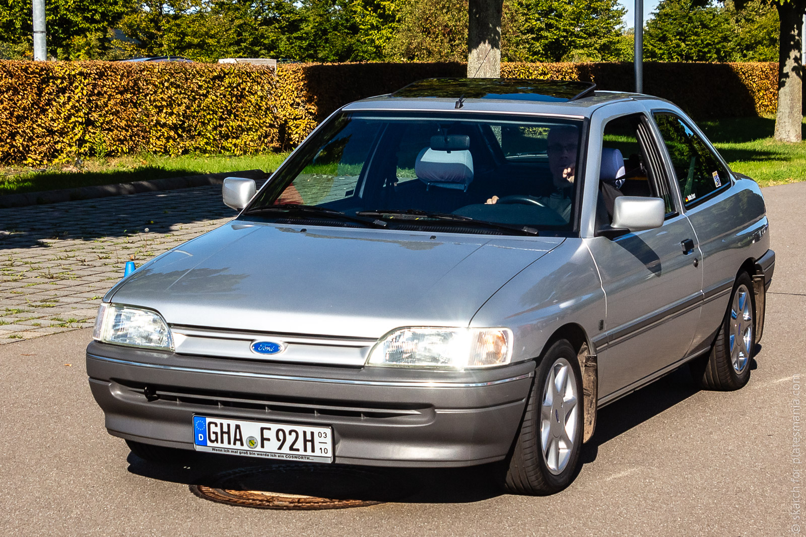 GHA F 92H (03/10), Ford Escort 5th gen 3-door Hatch (ABL; Global-market), 1990–1995 (–1996 for LATAM-market)