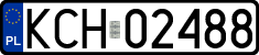 License plates of Poland, Regular car plates