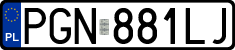 License plates of Poland, Regular car plates
