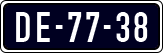 License plate of the Netherlands, Imported oldtimers (cars)