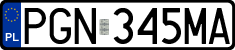 License plates of Poland, Regular car plates