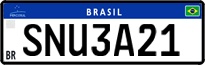 License plate of Brazil, Private owners (Mercosul)