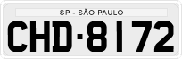 License plate of Brazil, Private owners (1990)