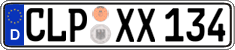 German license plate, Regular plates