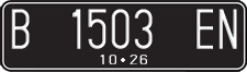 License plate of Indonesia, Regular plates