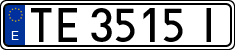 License plates of Spain, 1971 year series