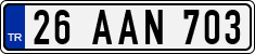 License plate of Turkey, Regular plates