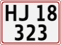 License plate of Denmark, Regular plates