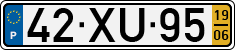 License plate of Portugal, Regular plates