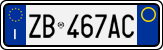 License plate of Italy, Cars (1994 year series)