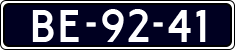 License plate of the Netherlands, Imported oldtimers (commercial vehicles)