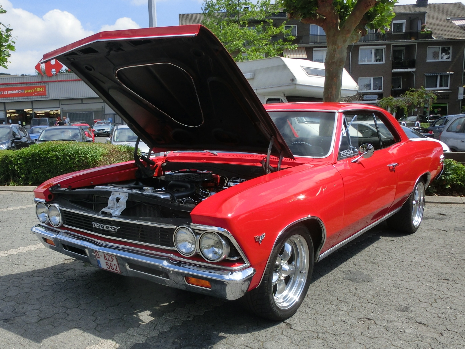 O-AZF-562, Chevrolet Chevelle 1st gen 1966 2-door Sedan (11; A-body), 2nd facelift, 1965–1966