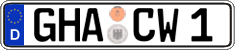 German license plate, Regular plates
