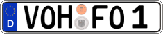 German license plate, Regular plates