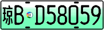 License plate of China, Electric vehicles