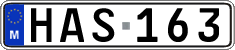 License plate of Malta, Regular plates (ABC 123)