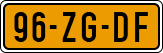 License plate of the Netherlands, Cars