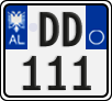 License plate of Albania, Motorcycles (2011)
