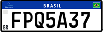 License plate of Brazil, Private owners (Mercosul)