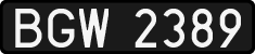 License plates of Poland, 1976 year system