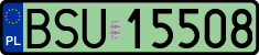 License plates of Poland, Electric vehicles