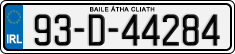 License plate of Ireland, Regular plates