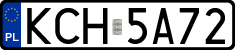 License plates of Poland, Regular car plates