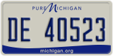 Michigan, Commercial vehicles (AB 12345)